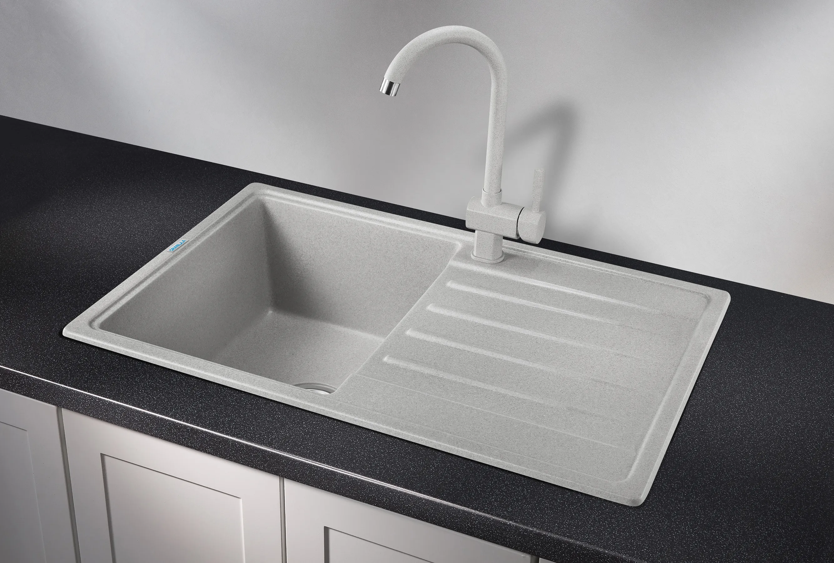 7602, БАЗАЛЬТ, кухонная мойка, СтандАРТ кварц