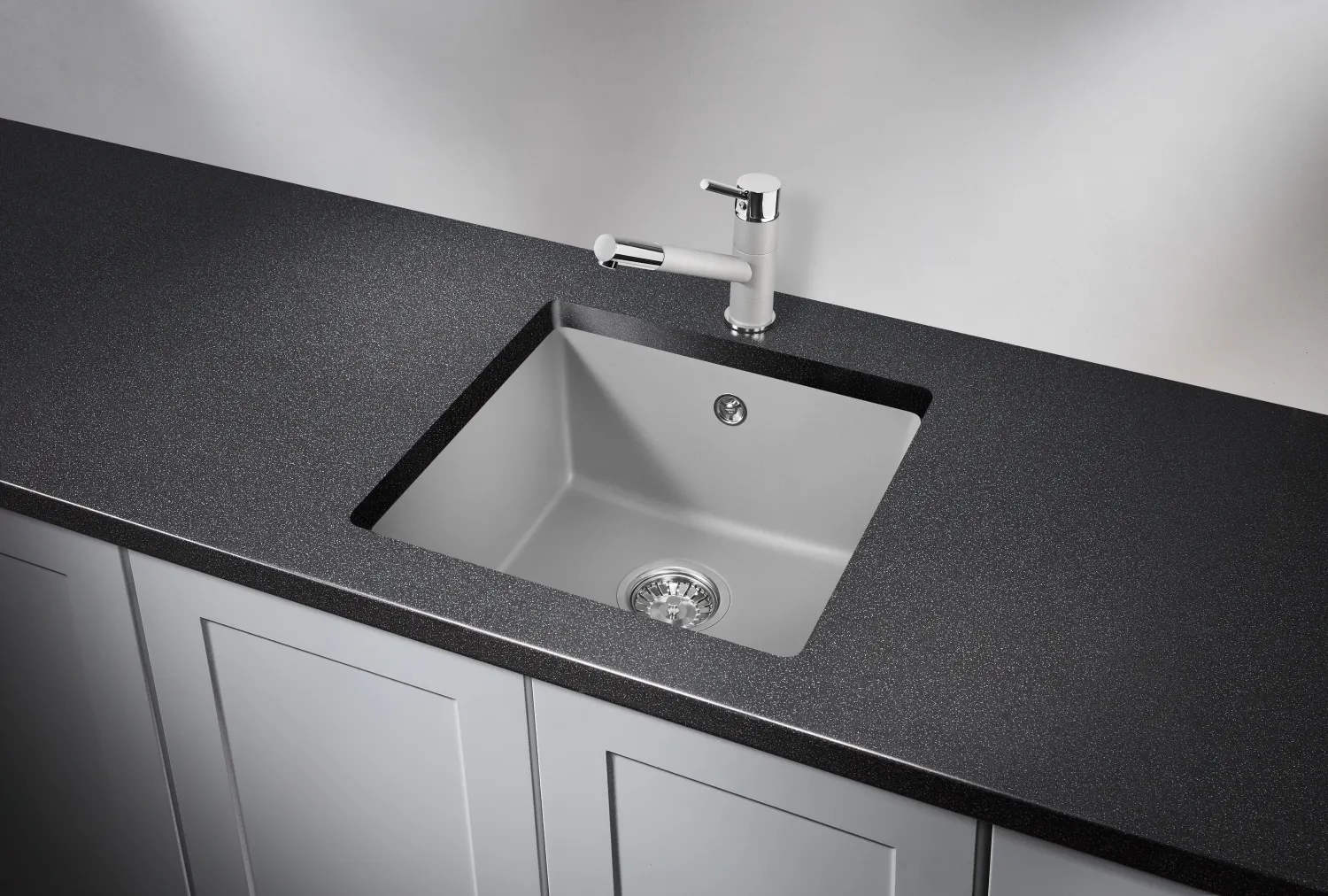 4451, АЛЮМИНИУМ, кухонная мойка, кварц