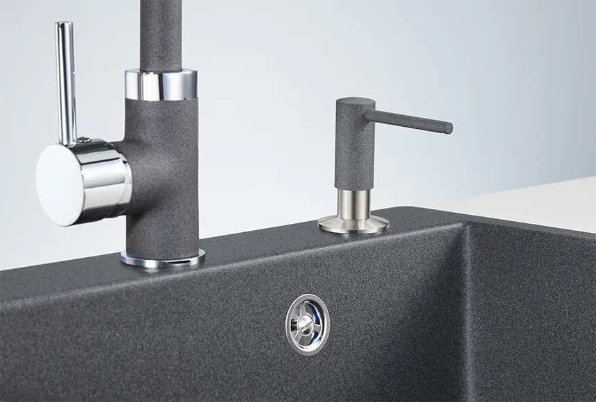 018 D, ГРАФИТ (ЧЁРНО-СЕРЫЙ), ДОЗАТОР КУХОННЫЙ