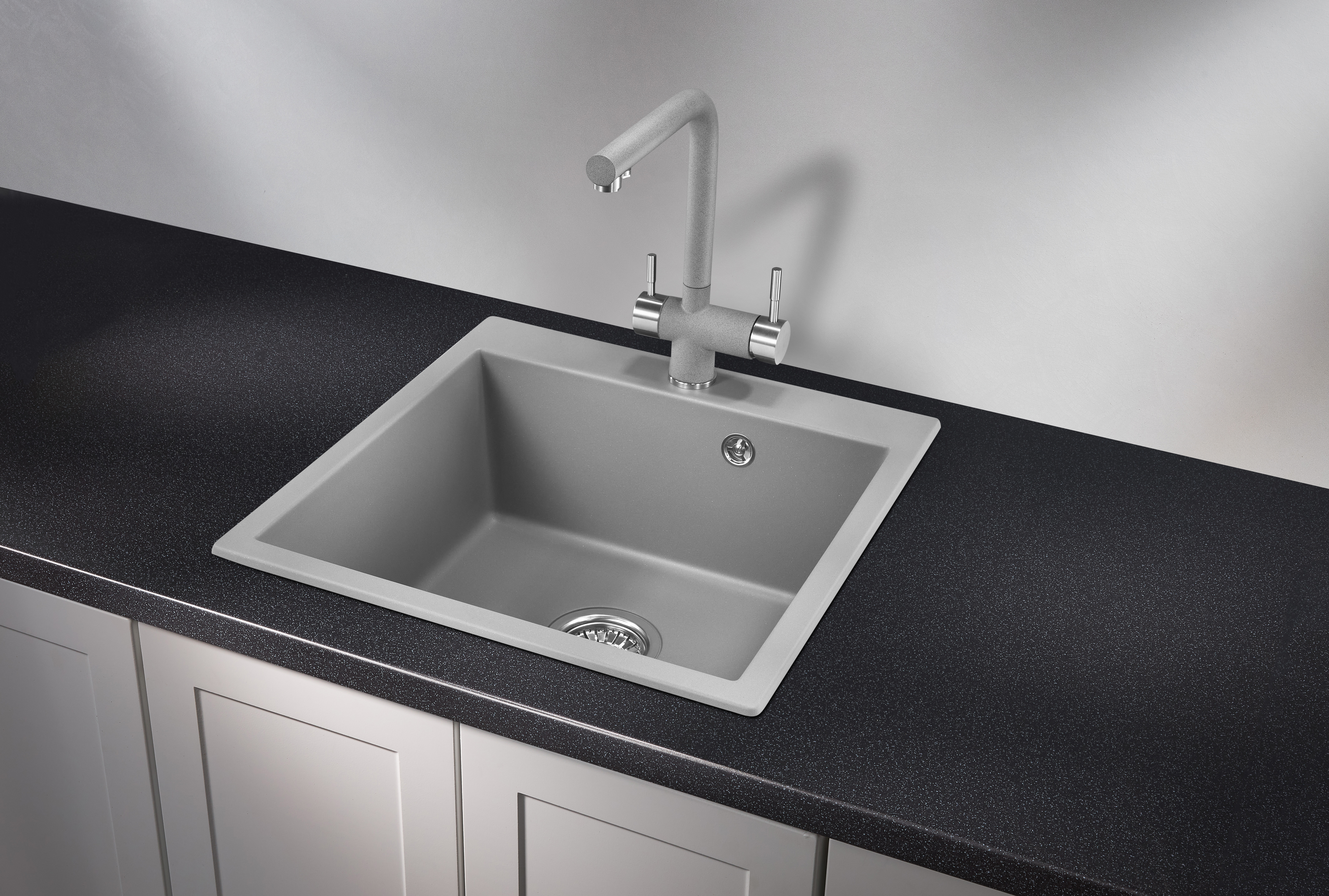 5102, АЛЮМИНИУМ, кухонная мойка, кварц